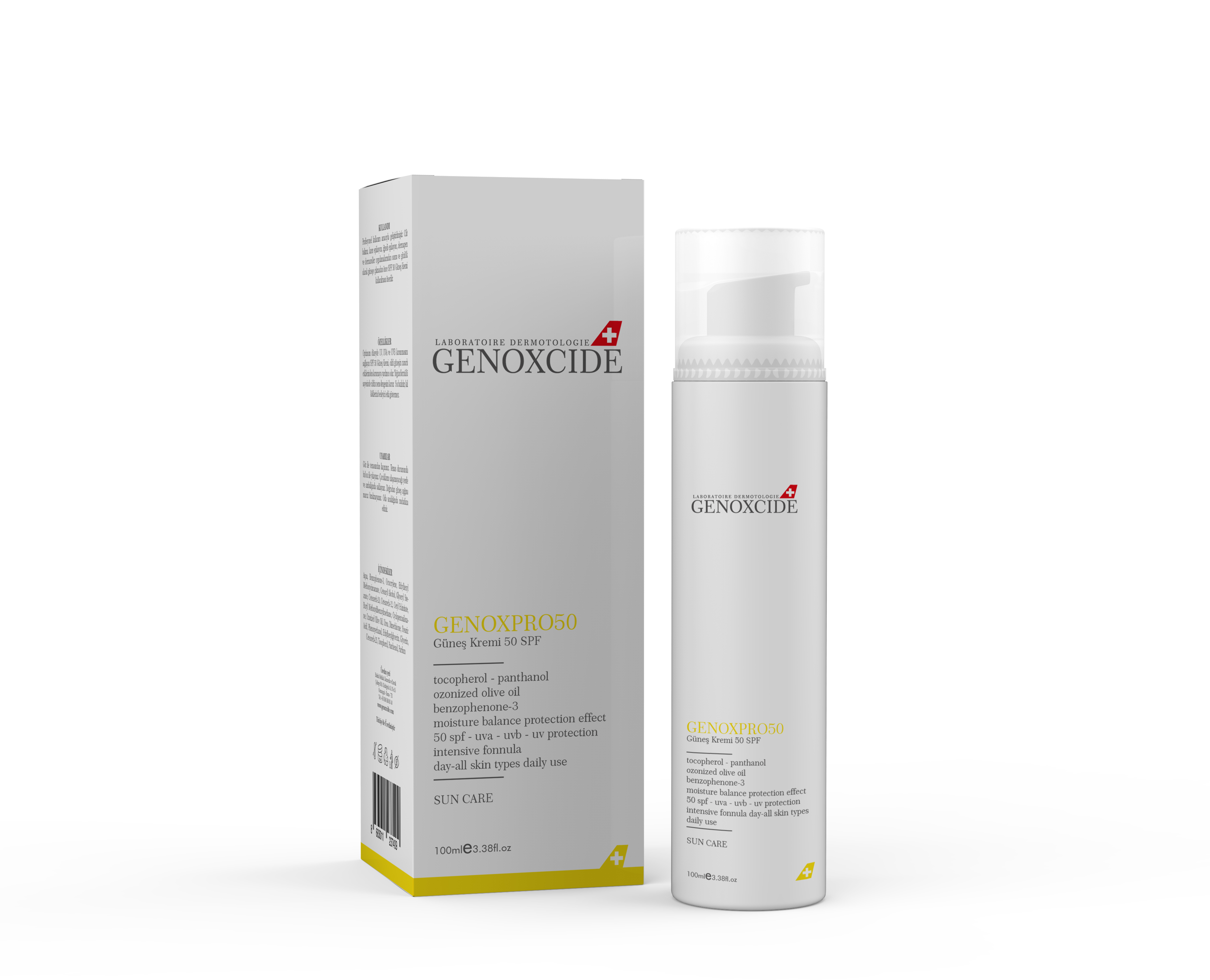 GENOXPRO50 GÜNEŞ KREMİ 50 SPF, www.genoxcide.com.tr